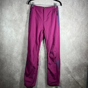 Little Donkey Andy‎ Ski Pants Womens Medium Purple Gray Zip Pockets Fleece Lined